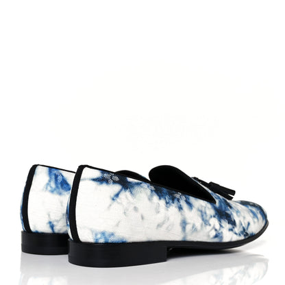 Louis Vuitton Monogram Denim Tie Dye Mens Auteuil Slippers 7.5 Navy Blue 4 of 8