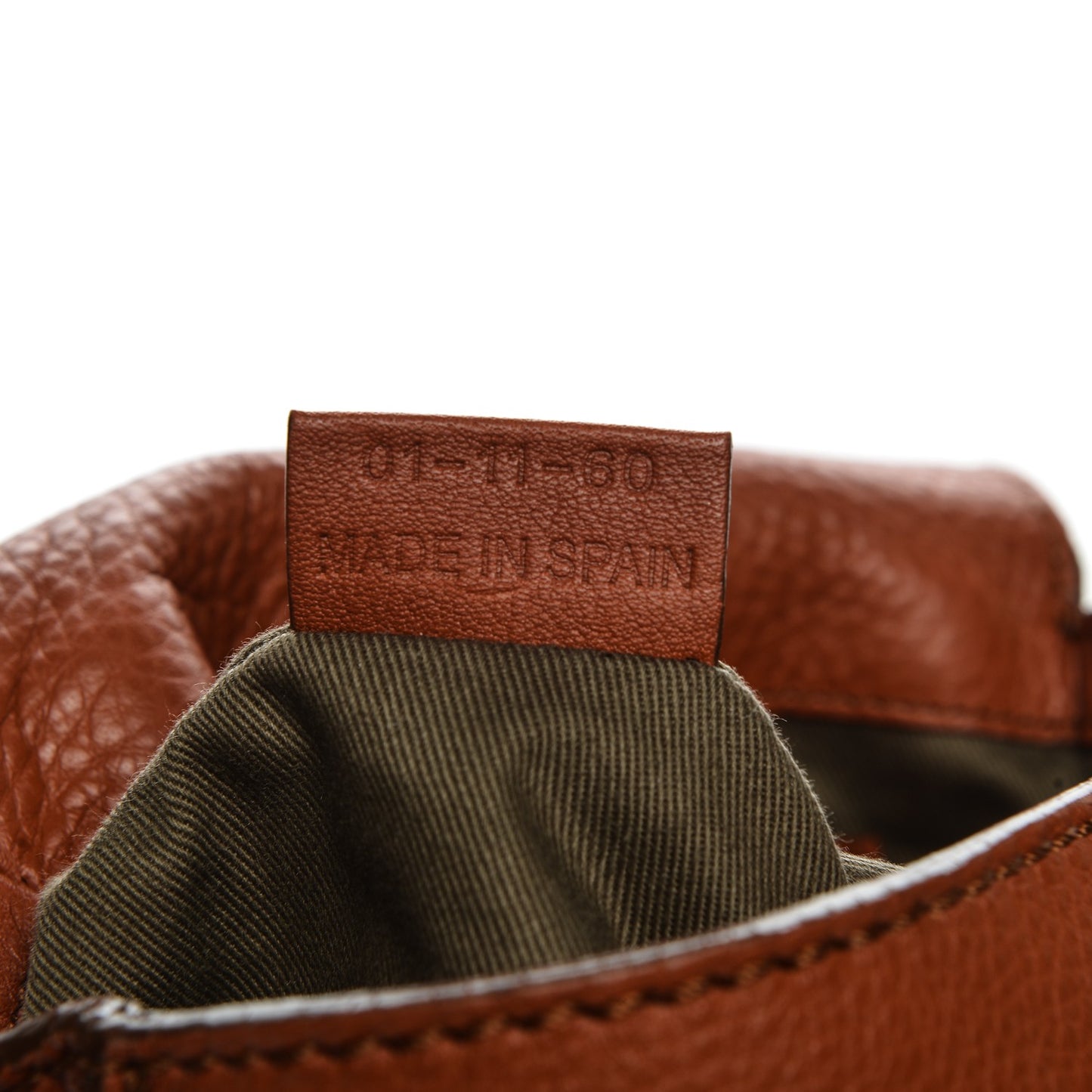 Calfskin Mini Marcie Round Crossbody Bag Whiskey