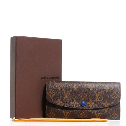 Louis Vuitton Monogram Emilie Wallet Blue 5 of 8