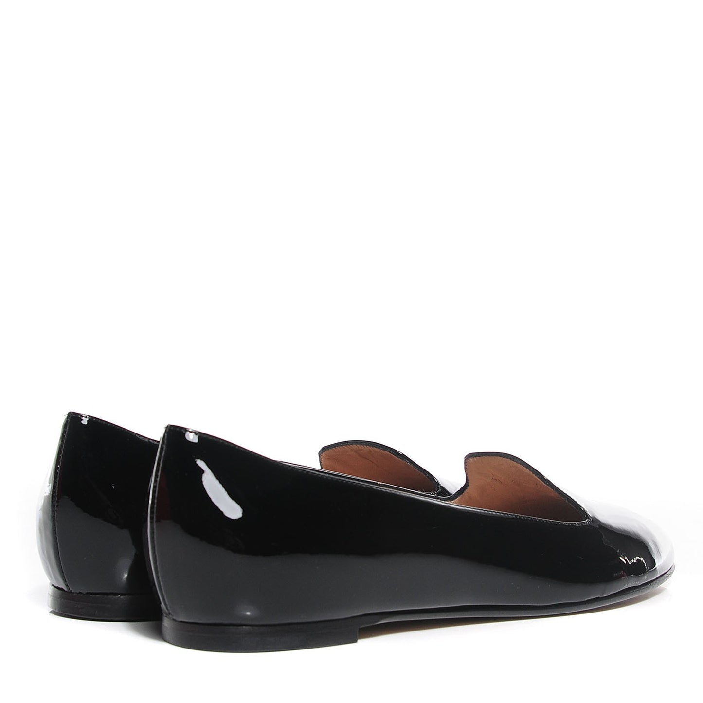 Patent Loafer Flats 35.5 Black
