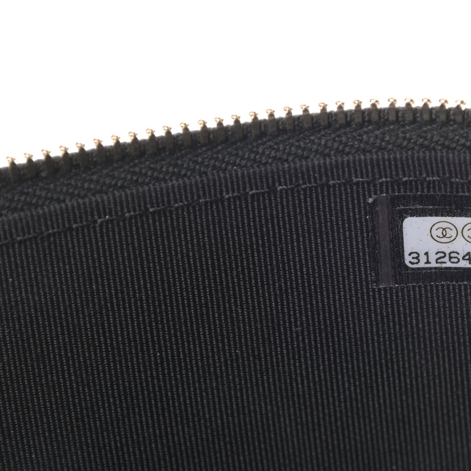 Chanel Lambskin Camellia Embossed Small Vanity Case With Chain Black 7 of 13