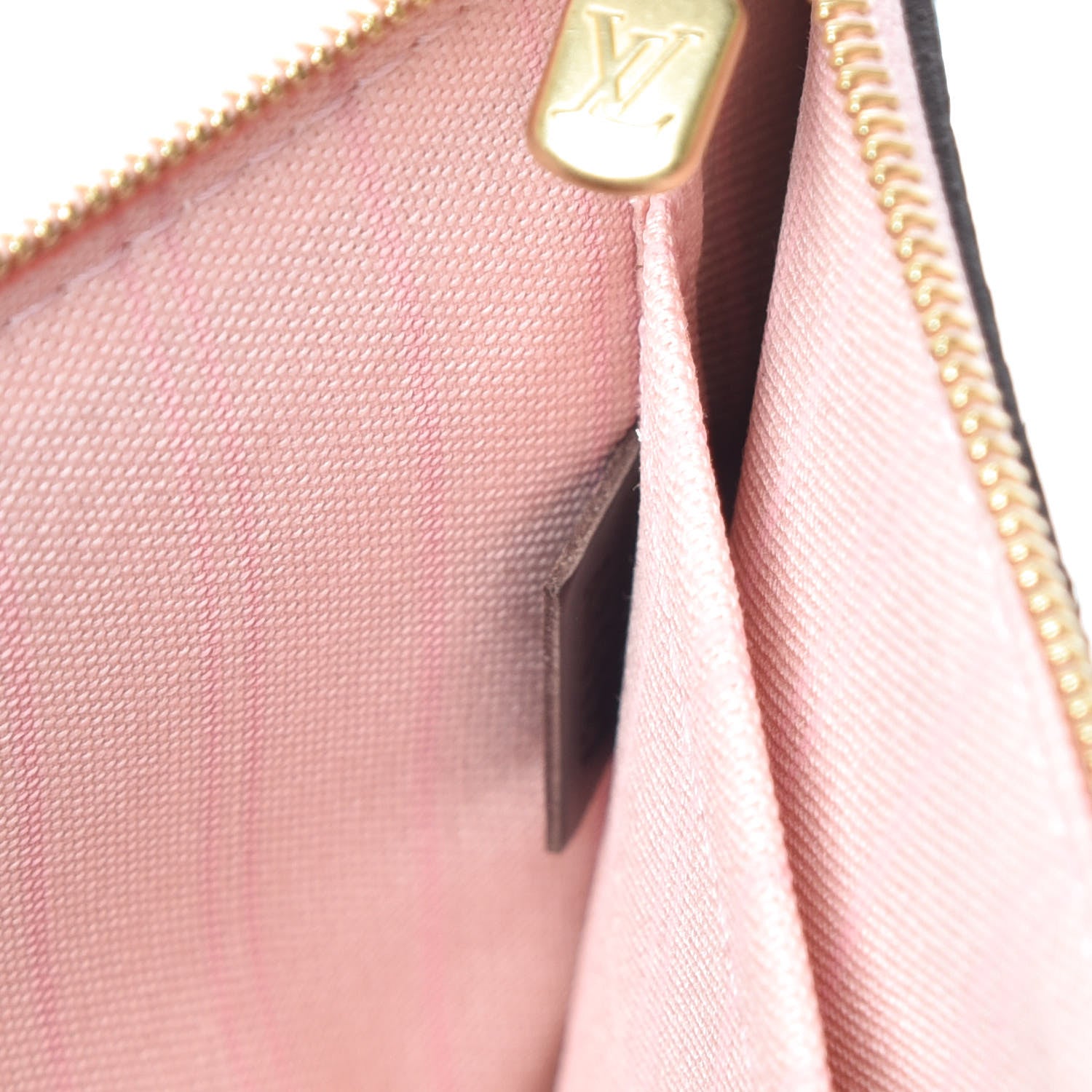 Louis Vuitton Damier Ebene Neverfull MM GM Pochette Rose Ballerine 2 of 9
