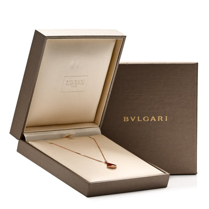 Bulgari 18K Rose Gold Diamond Carnelian Divas' Dream Pendant Necklace 6 of 6
