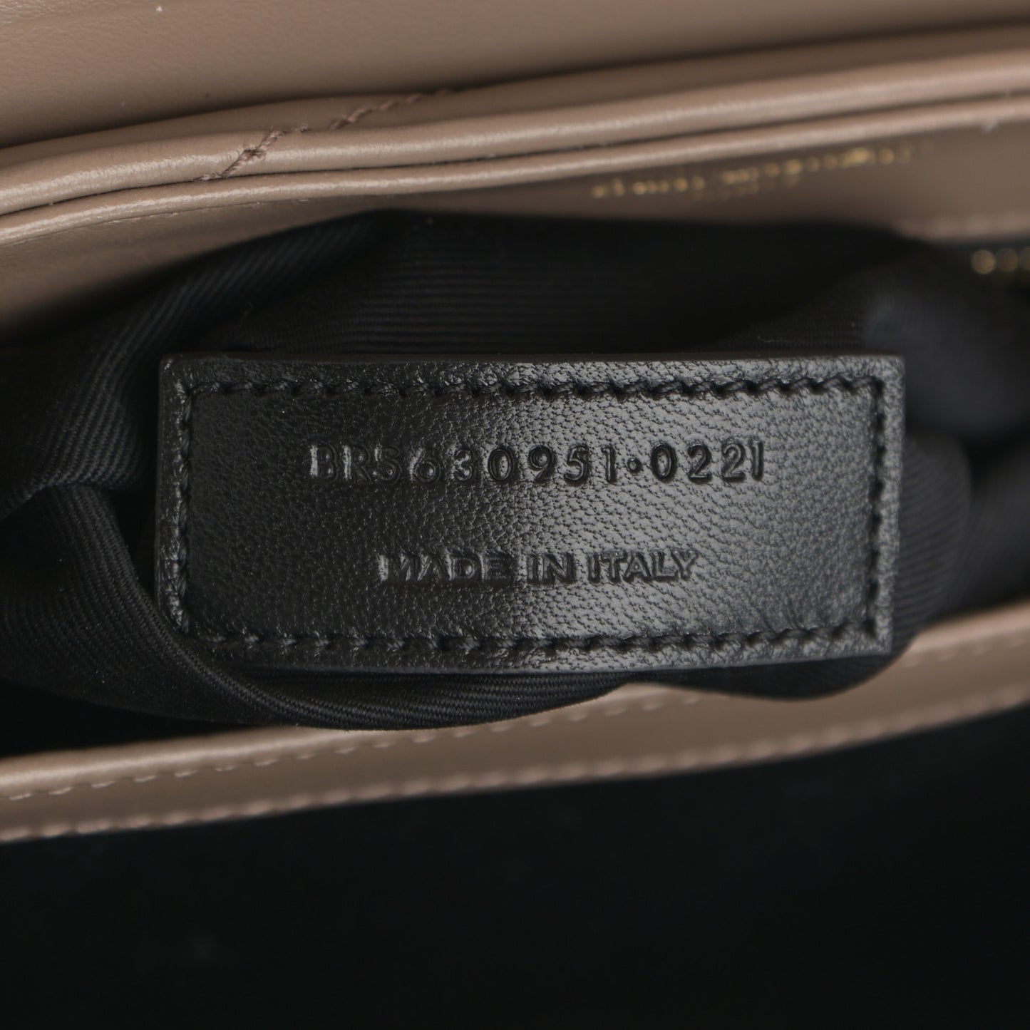 Calfskin Y Quilted Monogram Toy Loulou Crossbody Bag Taupe