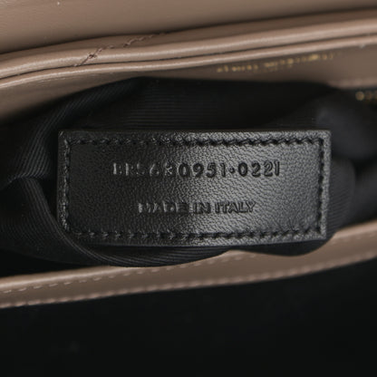 Saint Laurent Calfskin Y Quilted Monogram Toy Loulou Crossbody Bag Taupe 7 of 11