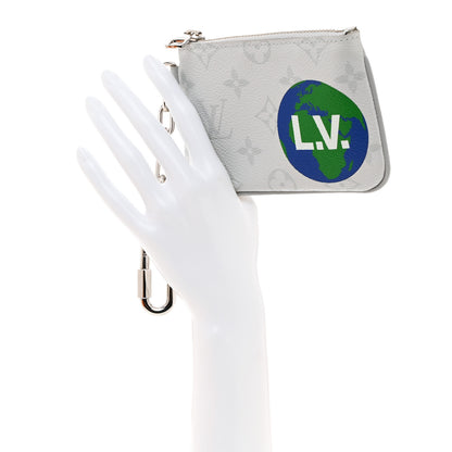 Louis Vuitton Monogram Stickers Key Pouch White 2 of 8