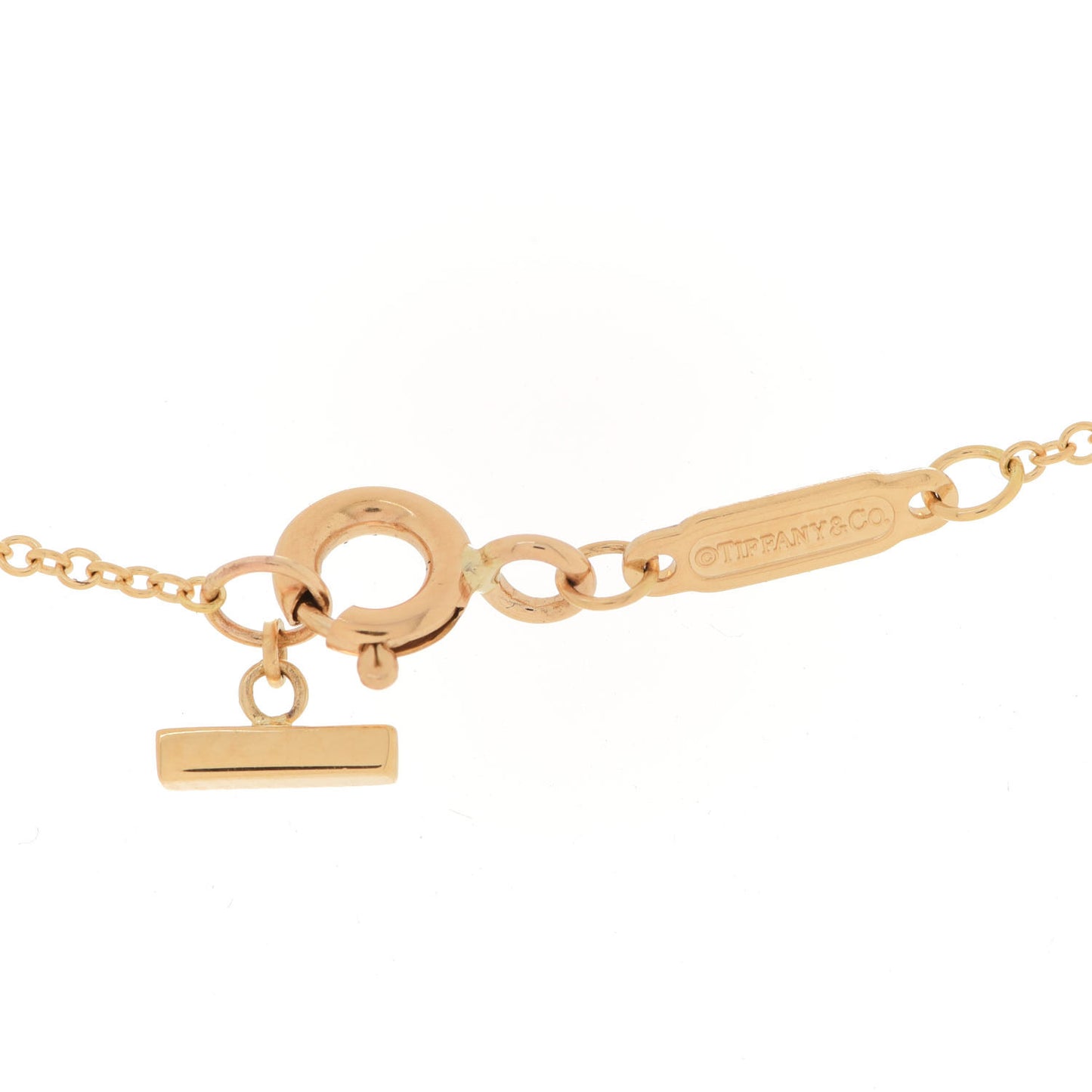18K Yellow Gold Small T Smile Pendant Necklace