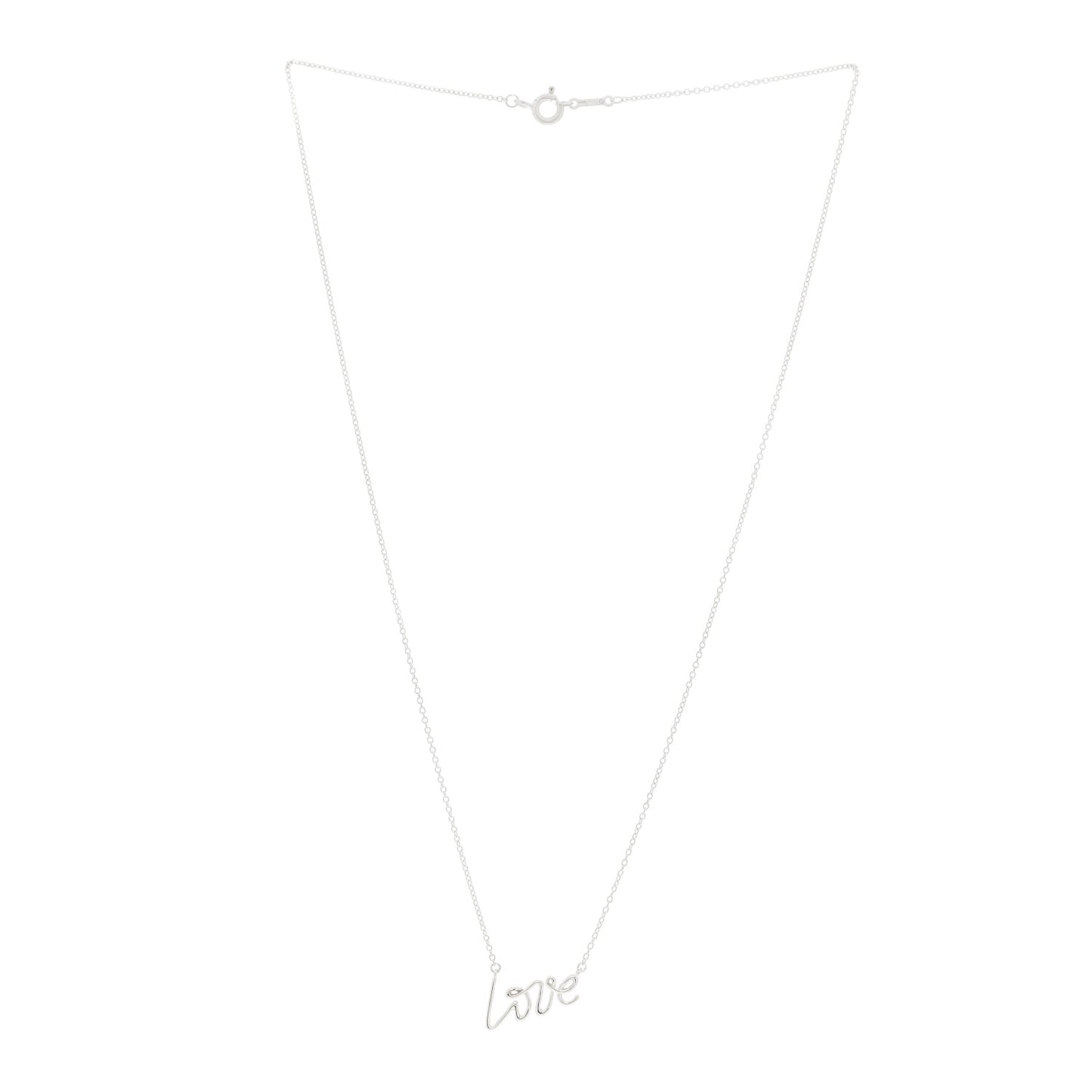 Sterling Silver Paloma Picasso Graffiti Love Pendant Necklace