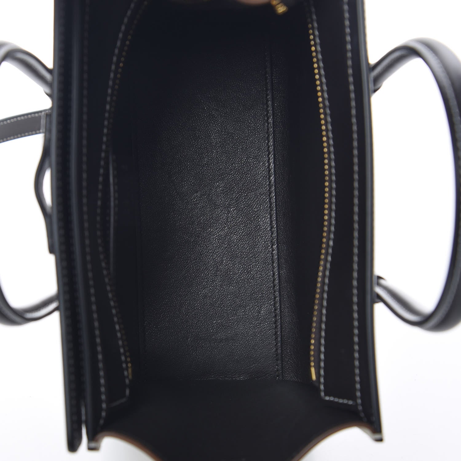 Celine Smooth Calfskin Nano Tri-Color Luggage Chestnut 5 of 11