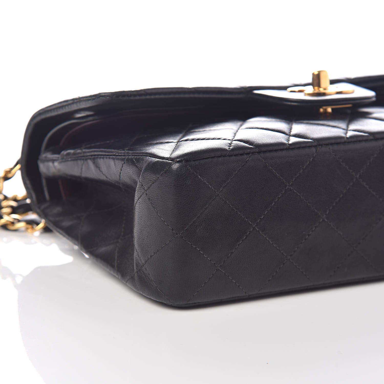 Chanel Lambskin Quilted Small Double Flap Black 8 of 9