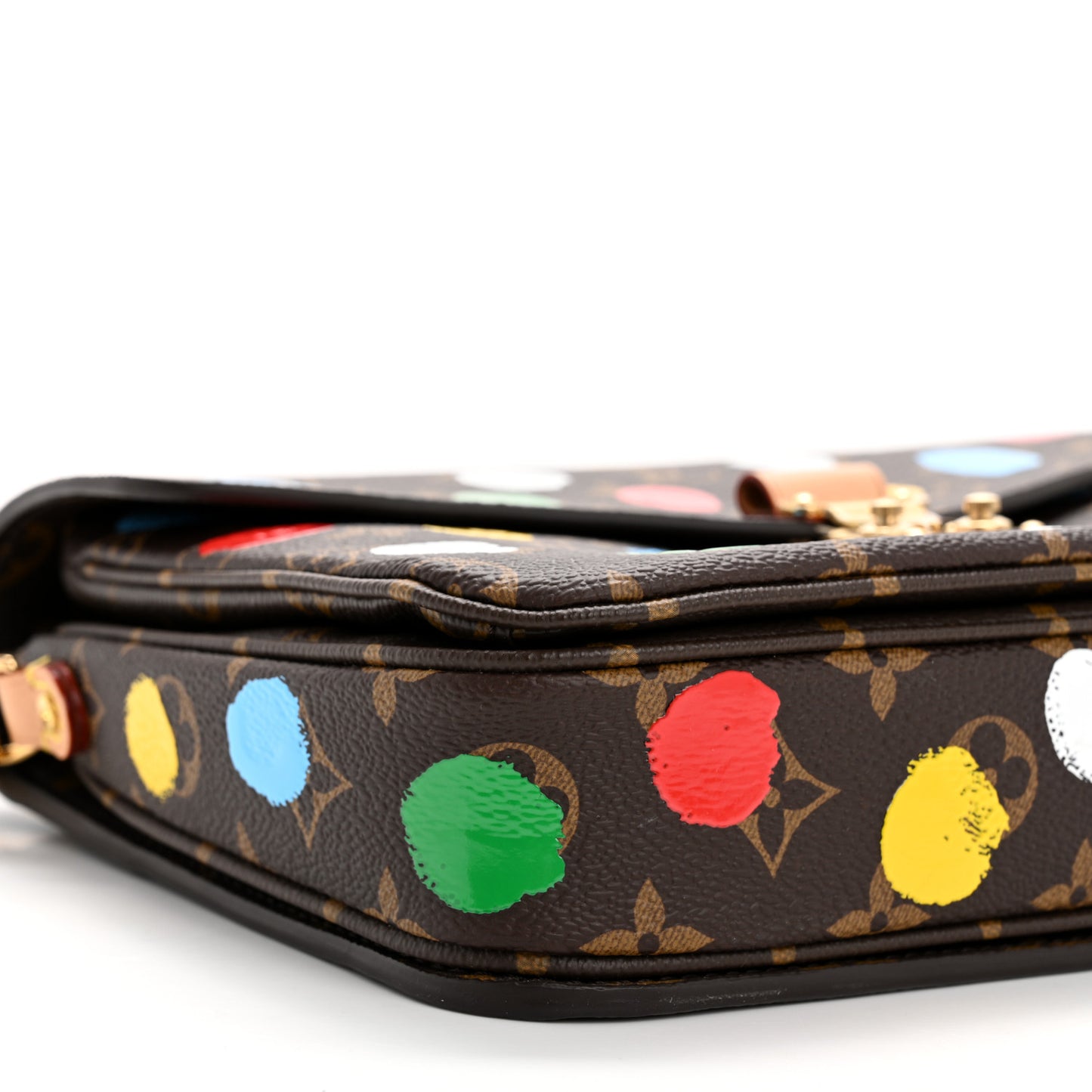LV x YK Monogram Painted Dots Pochette Metis