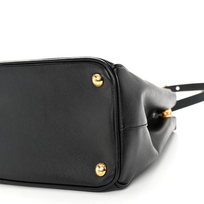 Prada Saffiano Medium Galleria Double Zip Tote Black 9 of 9