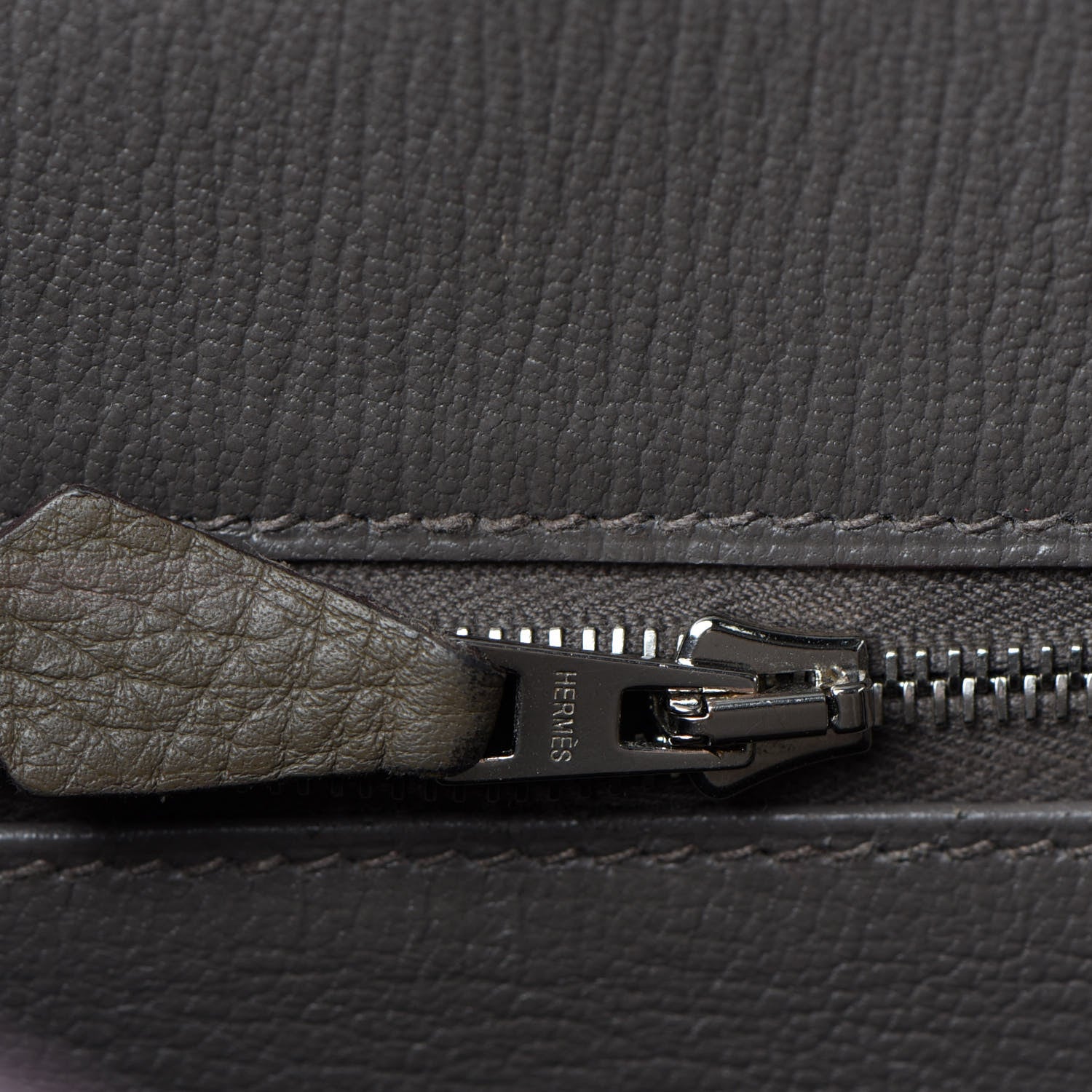 Hermes Taurillon Clemence Birkin 35 Etain 19 of 34