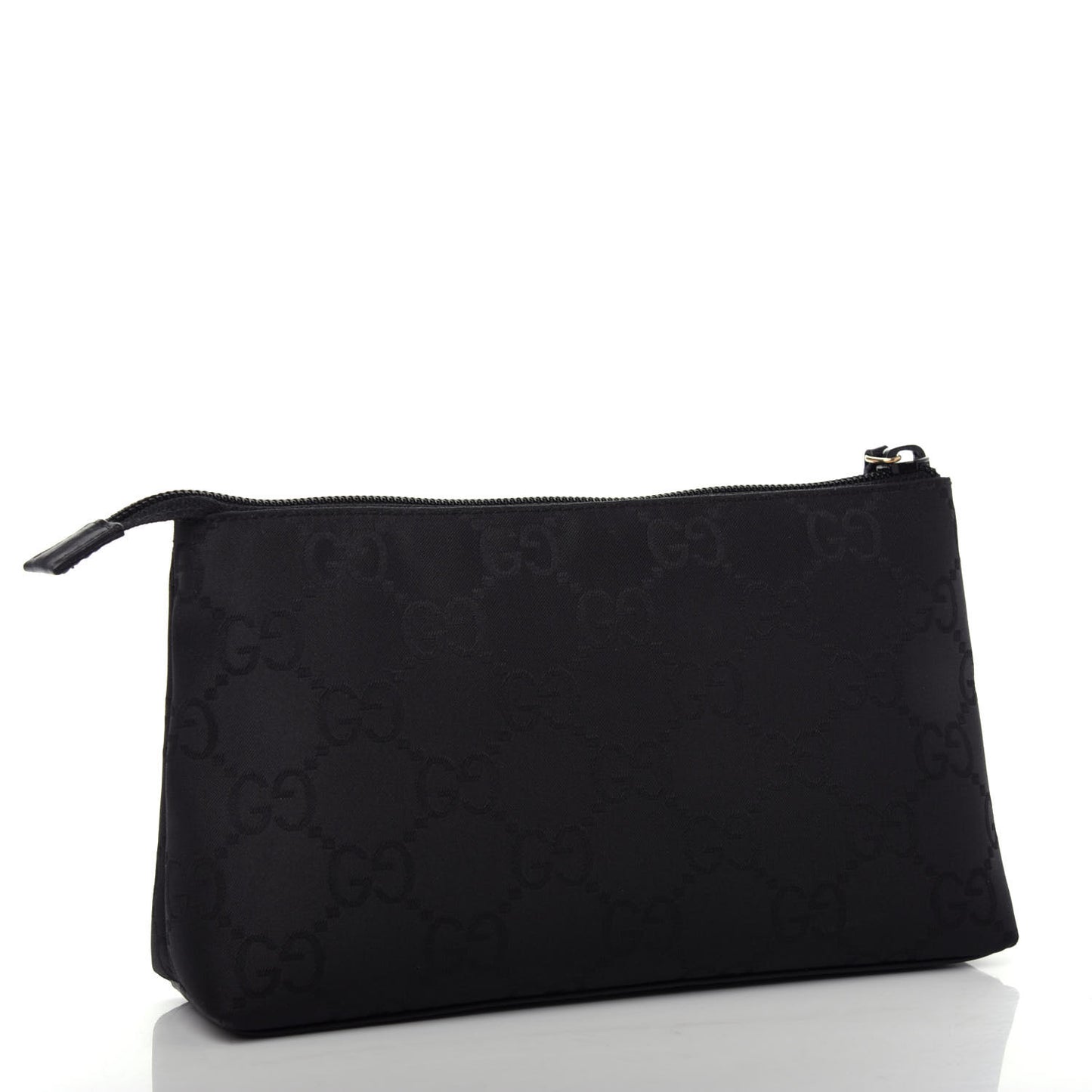 Nylon Monogram Cosmetic Pouch Black