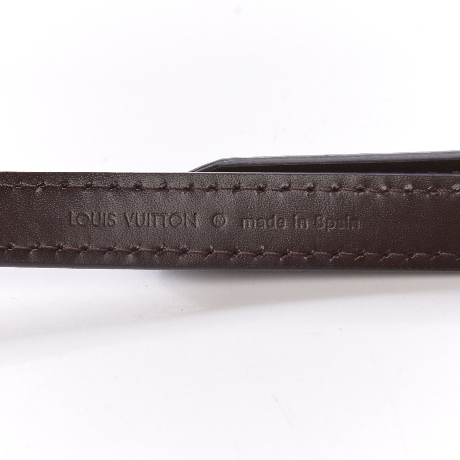 Louis Vuitton Calfskin 16mm Adjustable Shoulder Strap Brown 3 of 5
