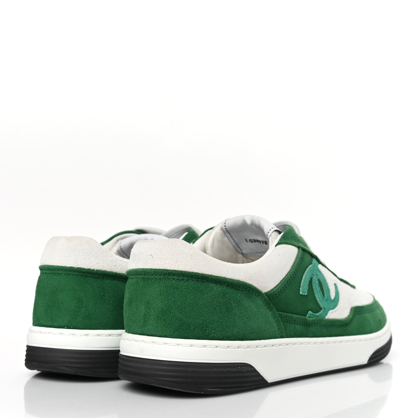 Suede Kidskin Womens CC Sneakers 39 White Green