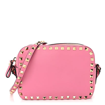 Valentino Garavani Calfskin Rockstud Camera Crossbody Bag Pink 1 of 10