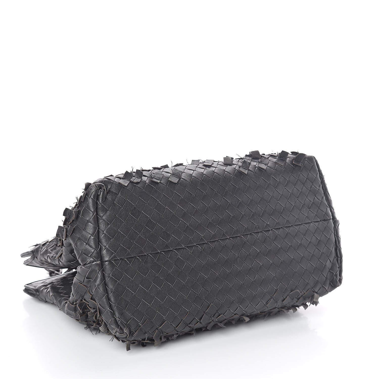 Bottega Veneta Nappa Intrecciato Frayed Tote Black 4 of 10