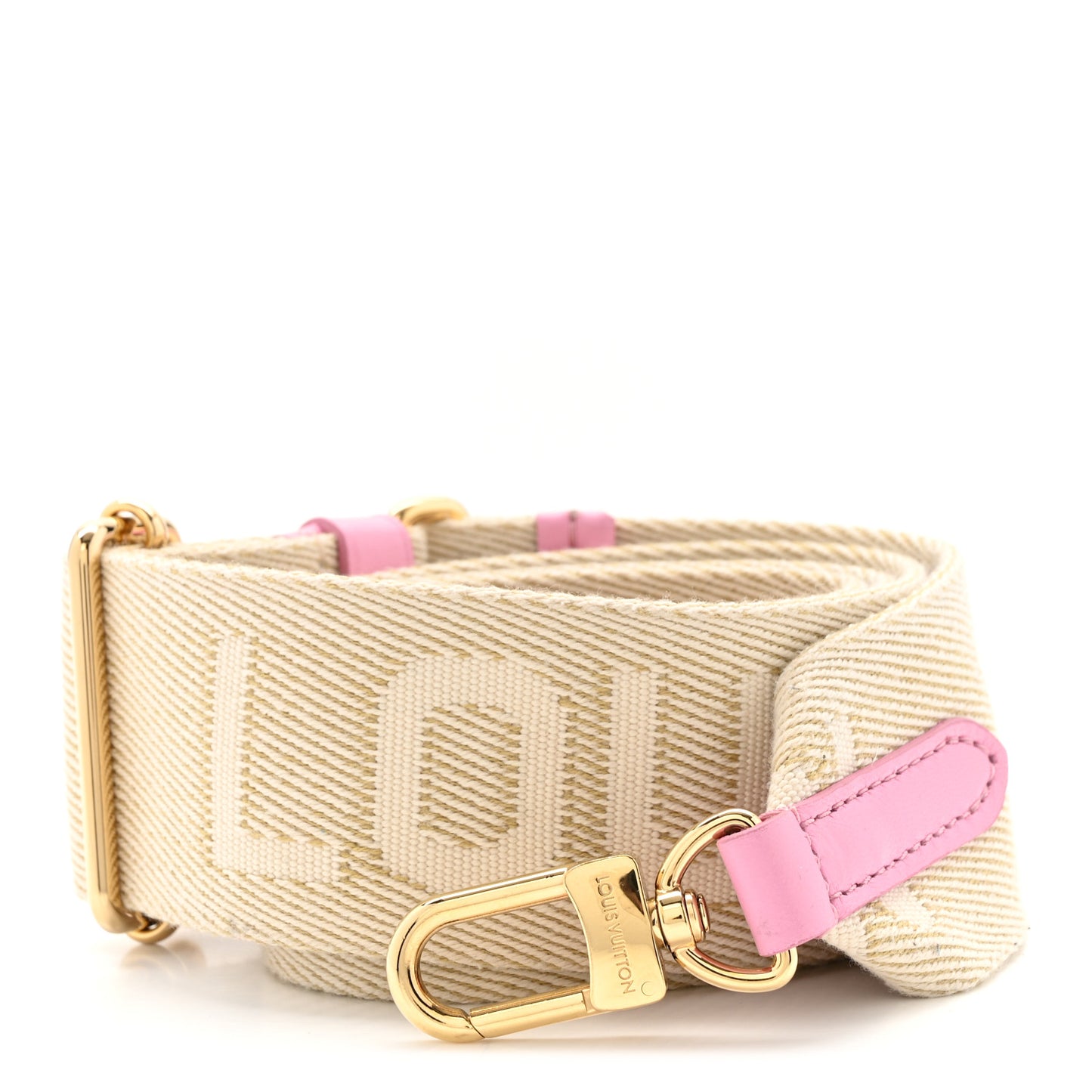 Monogram Utility Crossbody Bandouliere Shoulder Strap Beige Pink