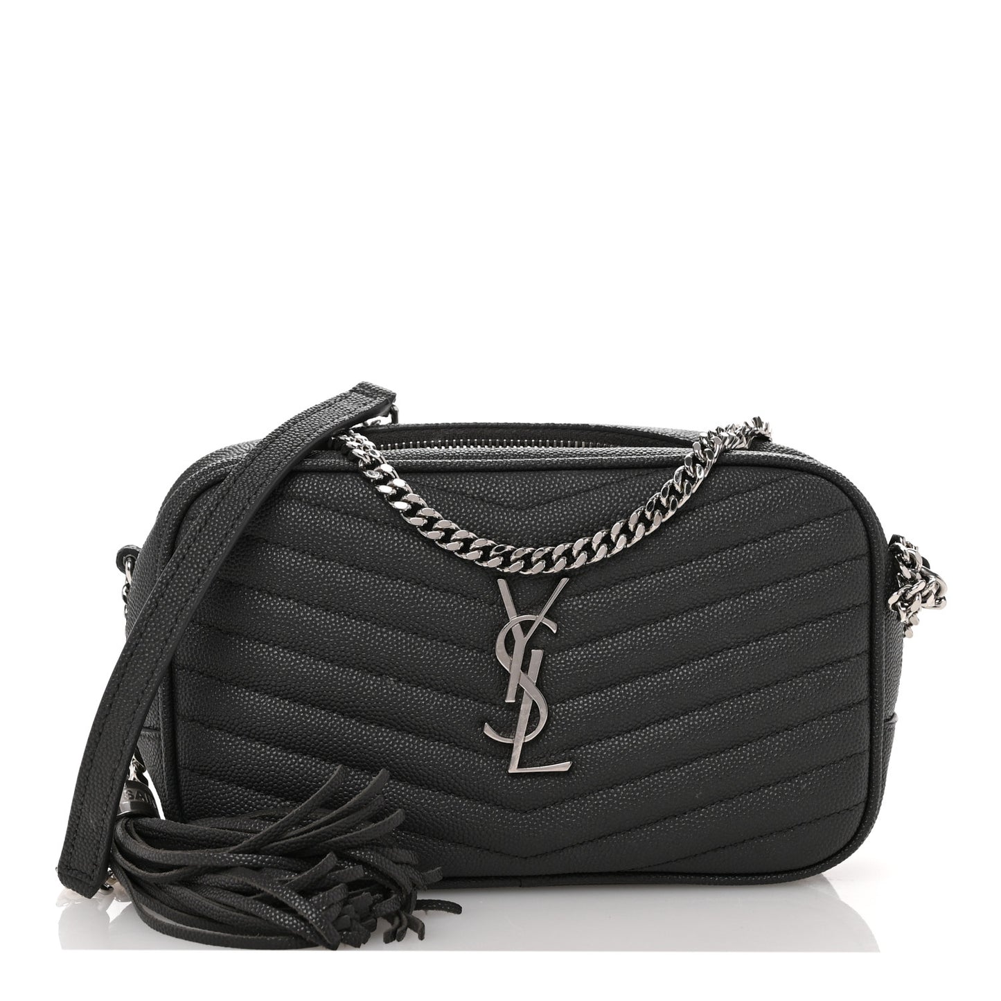 Grain De Poudre Matelasse Monogram Mini Lou Camera Bag Asphalt