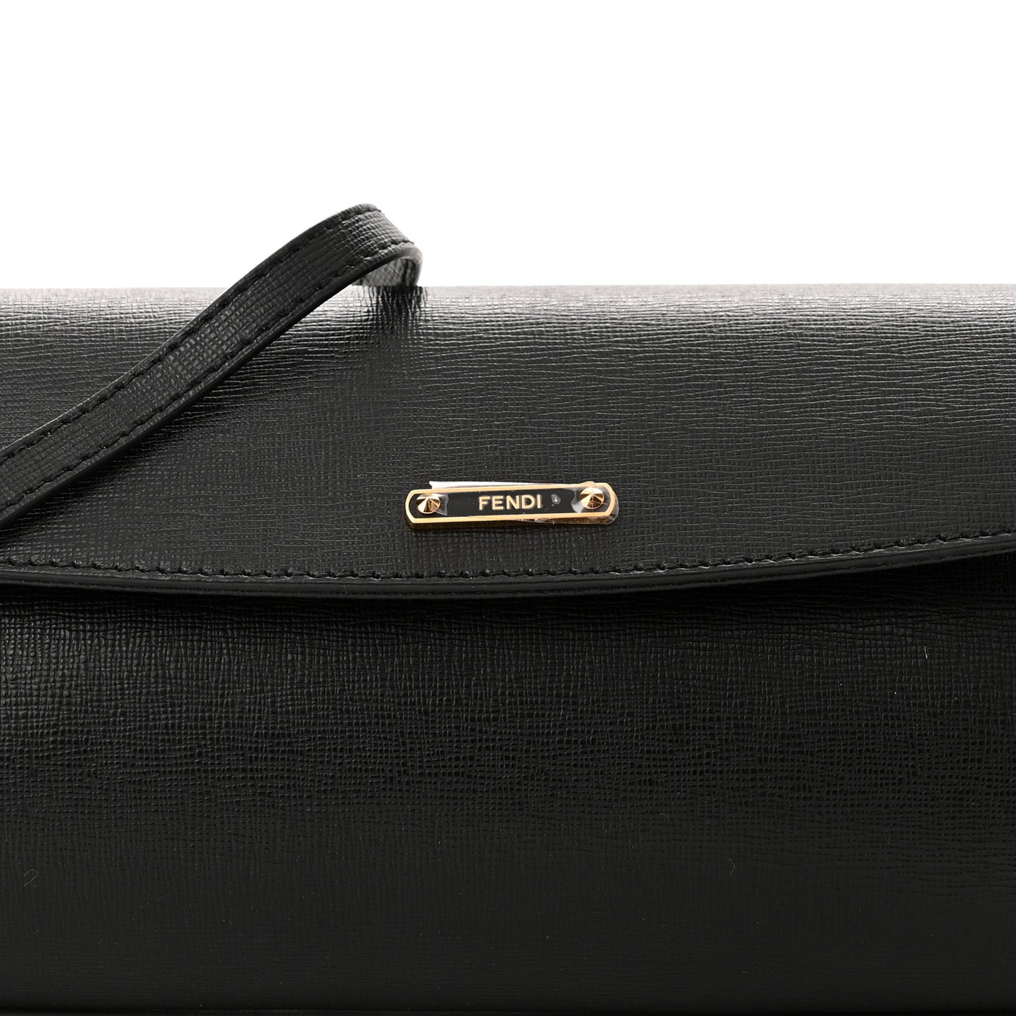 Vitello Elite Flap Crossbody Bag Black
