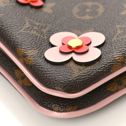 Louis Vuitton Monogram Blooming Flowers Double Zip Pochette 8 of 9