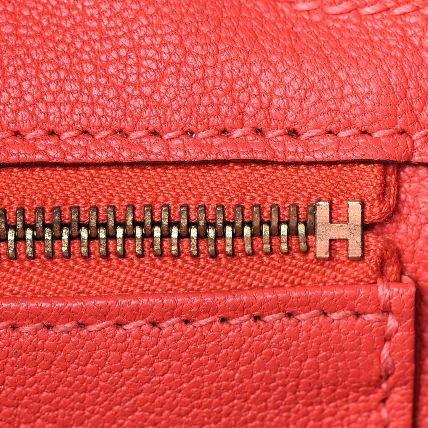 Togo Birkin 30 Rouge Pivoine