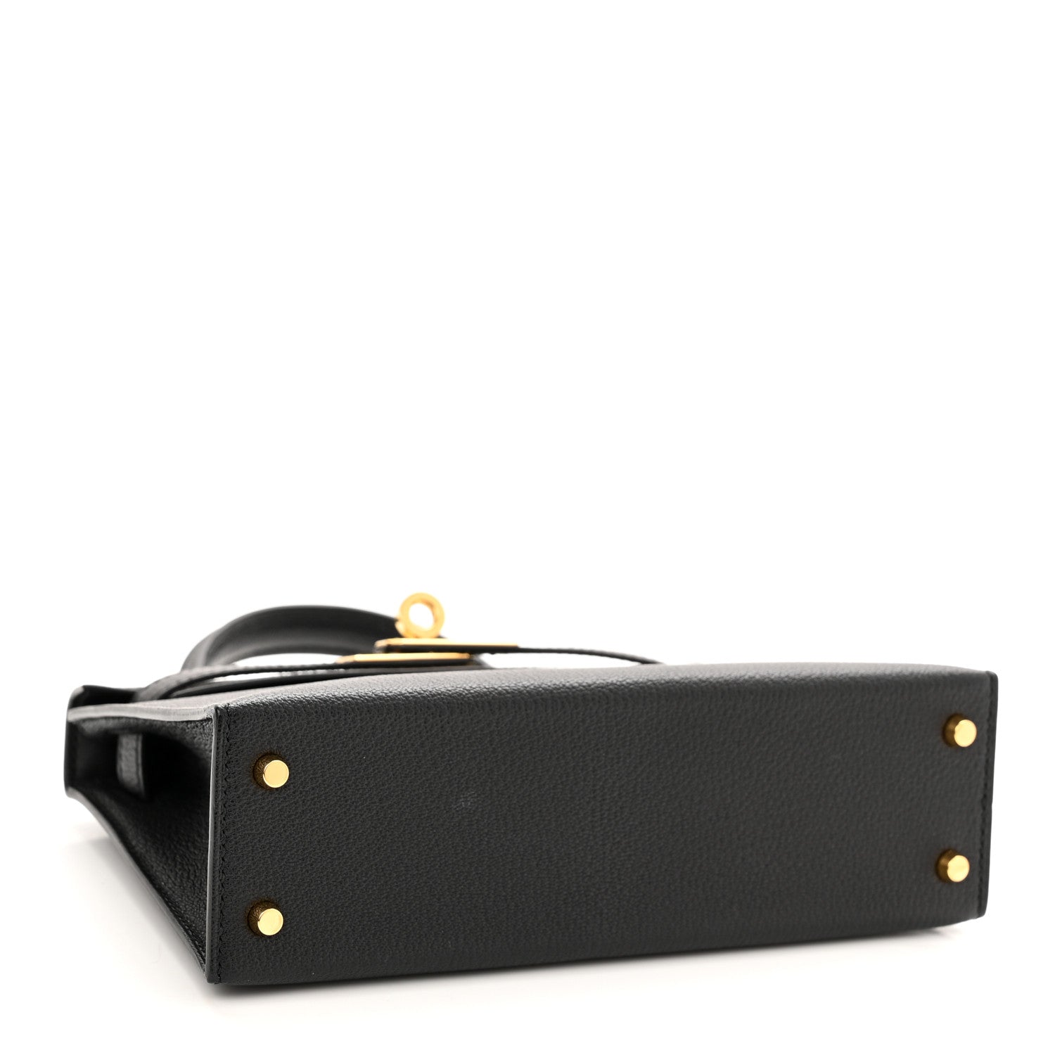 Hermes Chevre Chandra Mini Kelly Sellier 20 Black 4 of 13