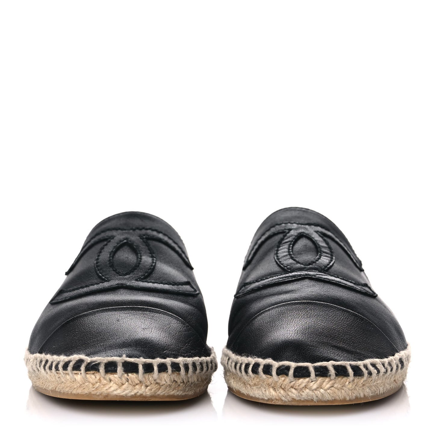 Lambskin CC Espadrilles 37 Black