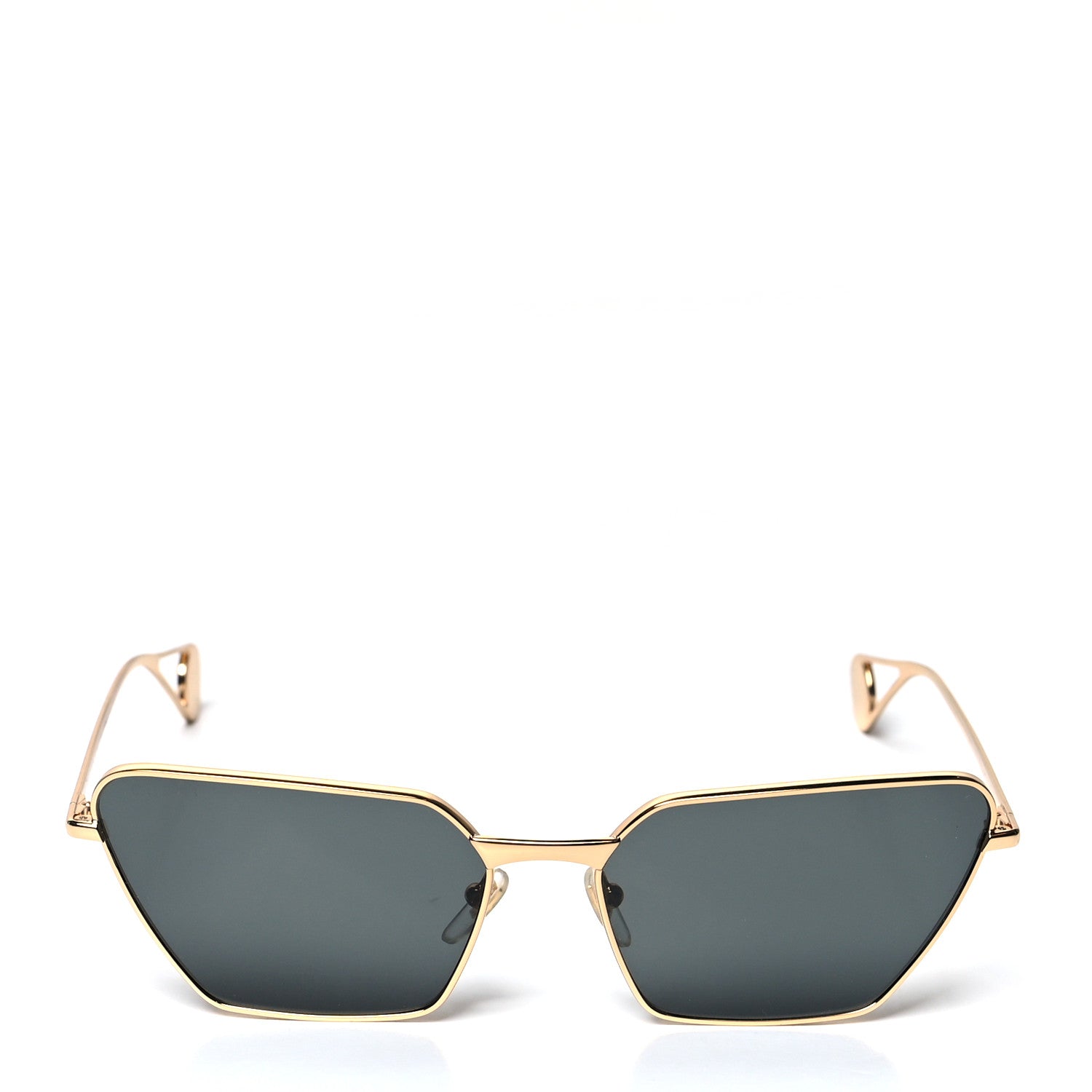 Gucci Rectangular Sunglasses GG0538S Gold Black 2 of 7