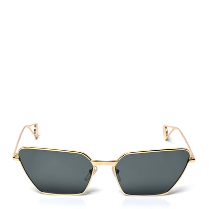 Gucci Rectangular Sunglasses GG0538S Gold Black 2 of 7