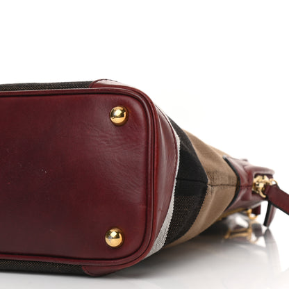 Burberry Prorsum Handpainted Tapestry Bloomsbury Burgundy 10 of 13