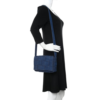 Bottega Veneta Denim Maxi Intrecciato Cassette Crossbody Bag Indigo 2 of 10