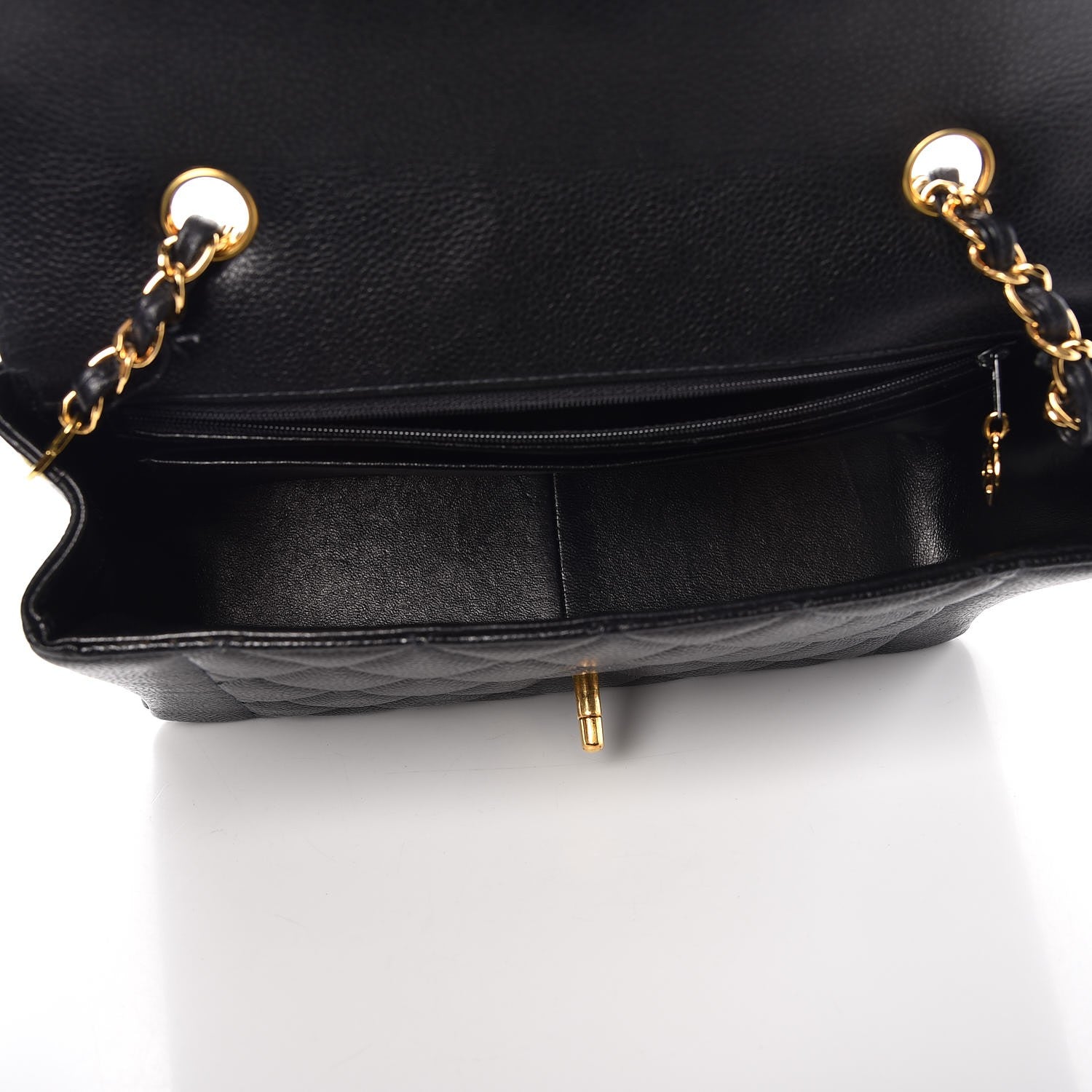 Chanel Caviar Quilted Medium Single Flap Black 5 of 12
