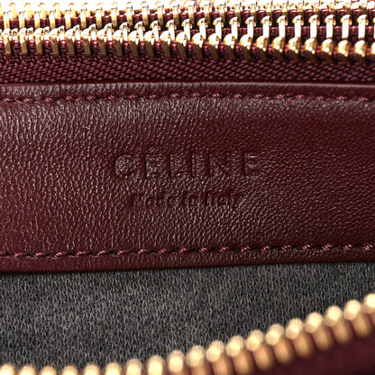 Celine Smooth Lambskin Small Trio Crossbody Bag Burgundy 8 of 12