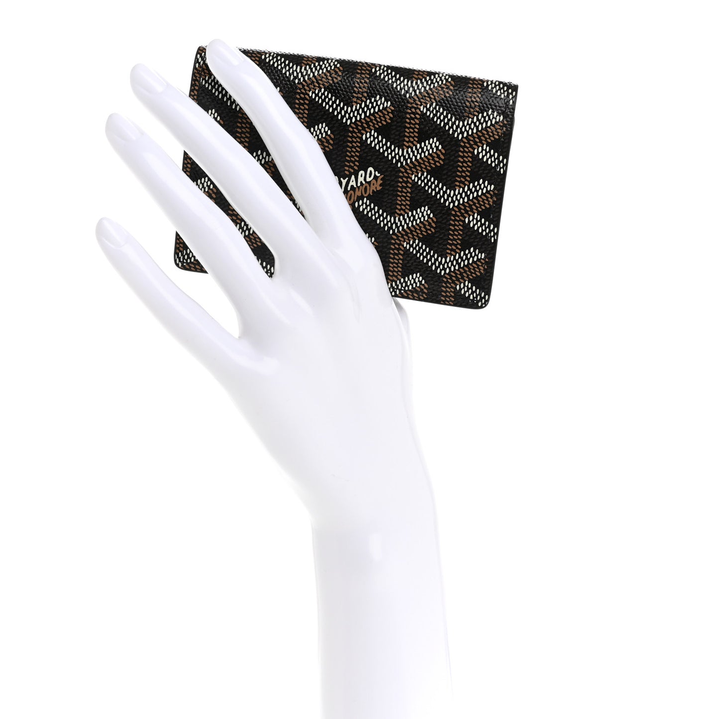 Goyardine Business Card Holder Black
