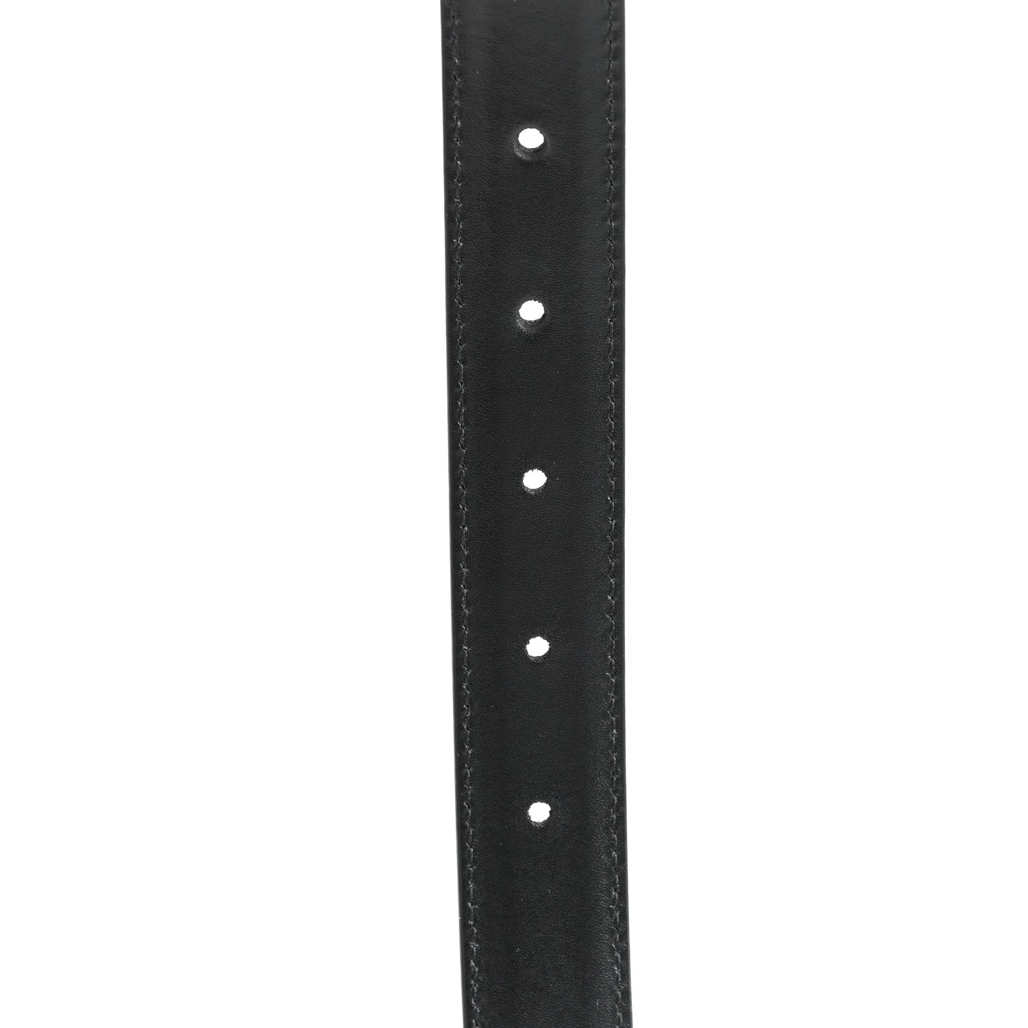 Celine Box Calfskin Medium 25mm Triomphe Belt 80 32 Black 5 of 6