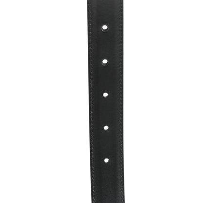 Celine Box Calfskin Medium 25mm Triomphe Belt 80 32 Black 5 of 6