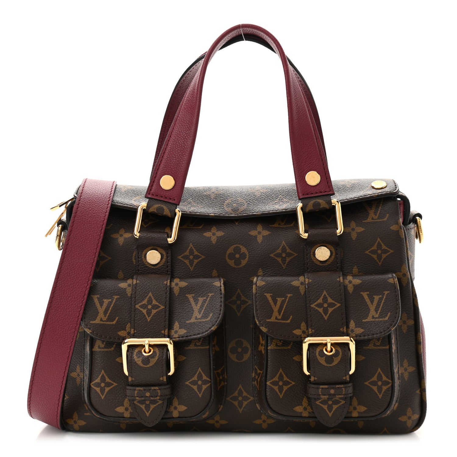 Louis Vuitton Monogram Manhattan NM Raisin 1 of 12