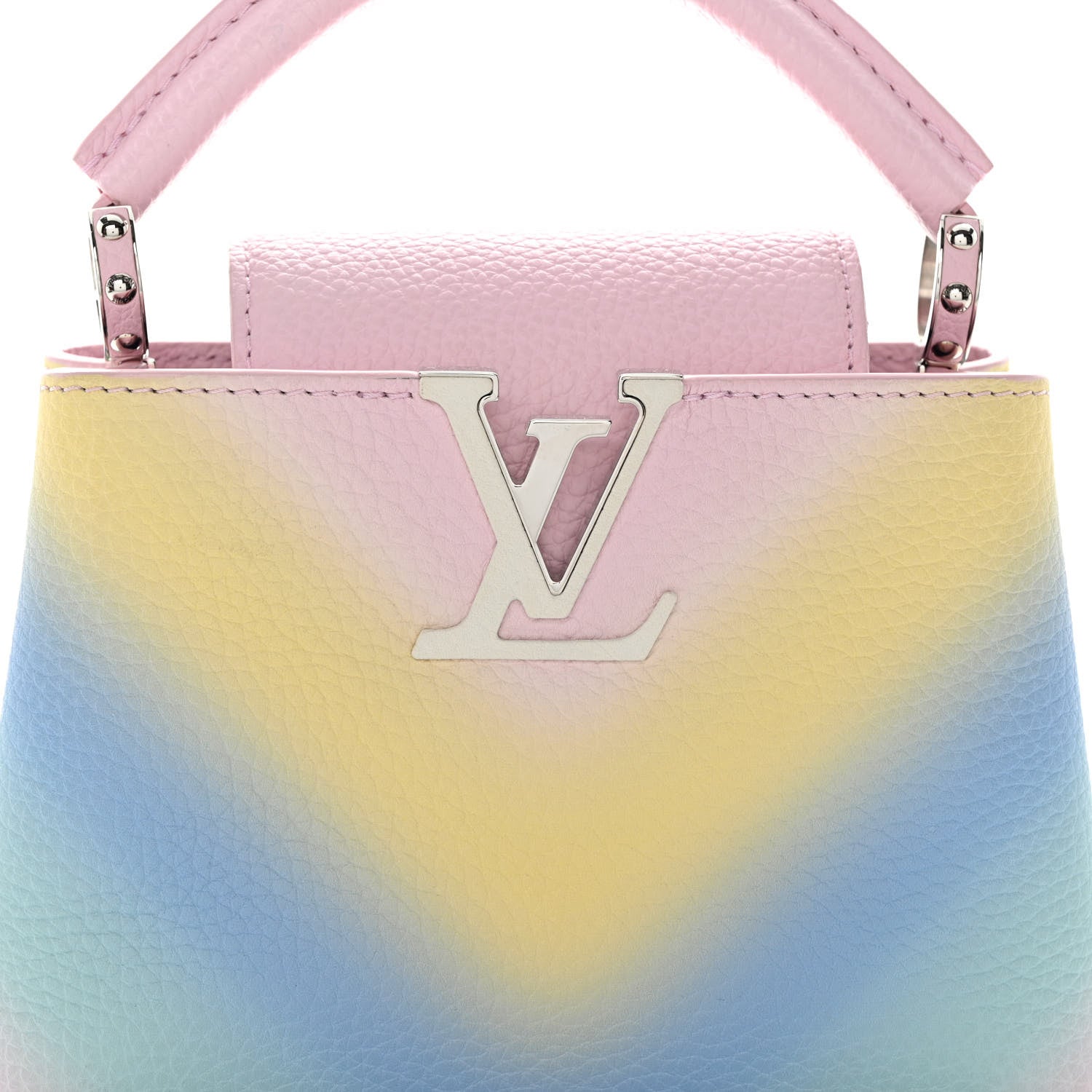 Louis Vuitton Taurillon Mini Degrade Rainbow V Capucines 7 of 9