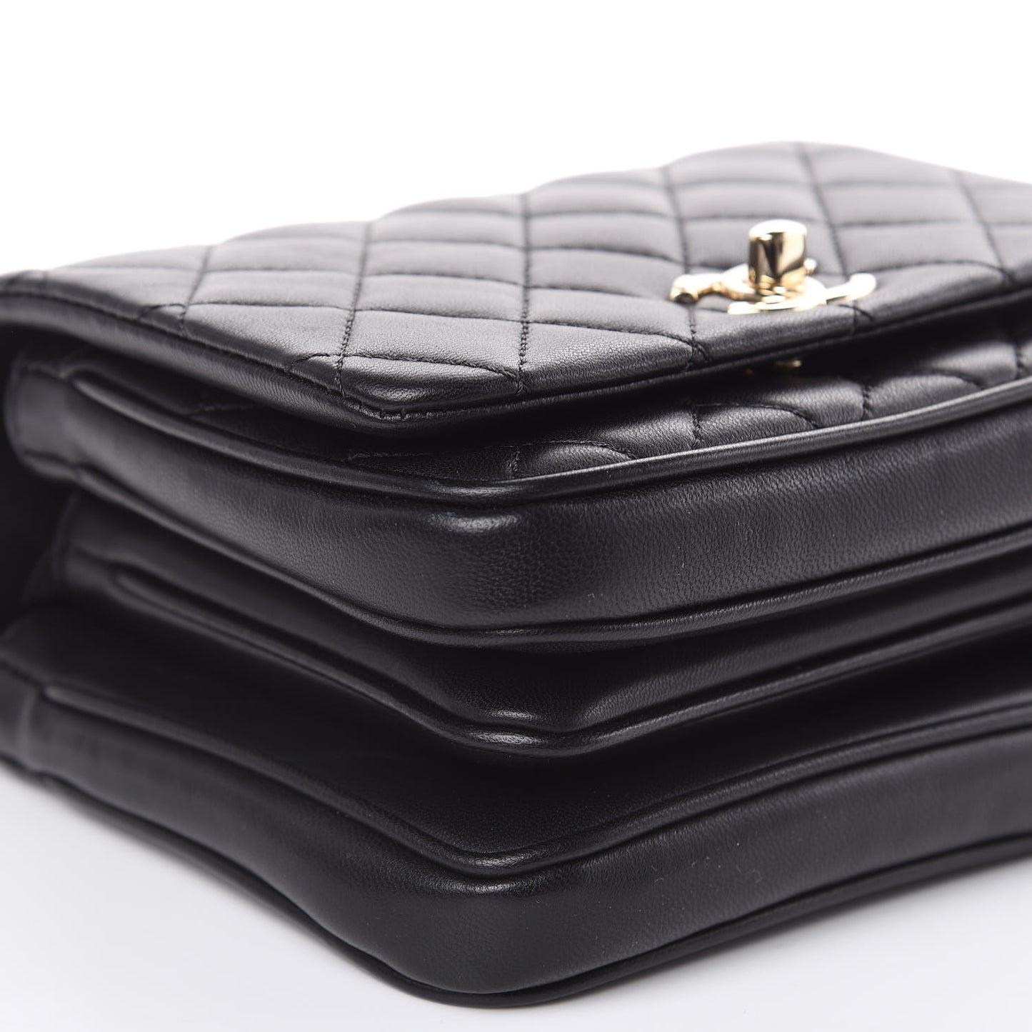 Lambskin Quilted Mini Citizen Chic Flap Black