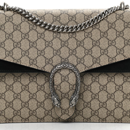 Gucci GG Supreme Monogram Medium Dionysus Shoulder Bag Black 8 of 18