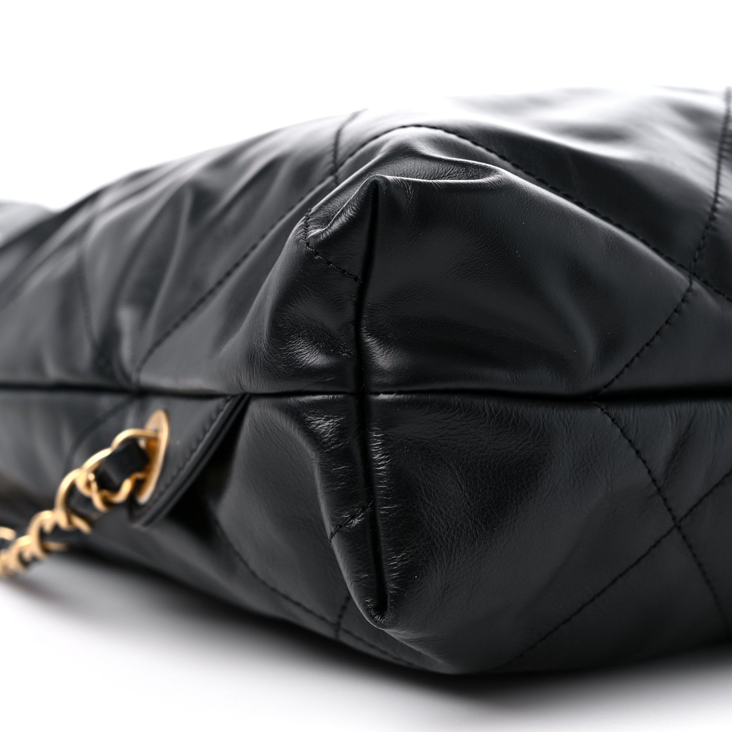 Chanel Shiny Calfskin Quilted Chanel 22 Backpack Black 8 of 9