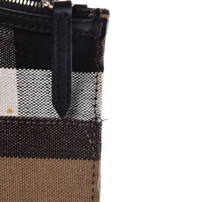 Burberry Canvas Mega Check Medium Ashby Hobo Black 20 of 29