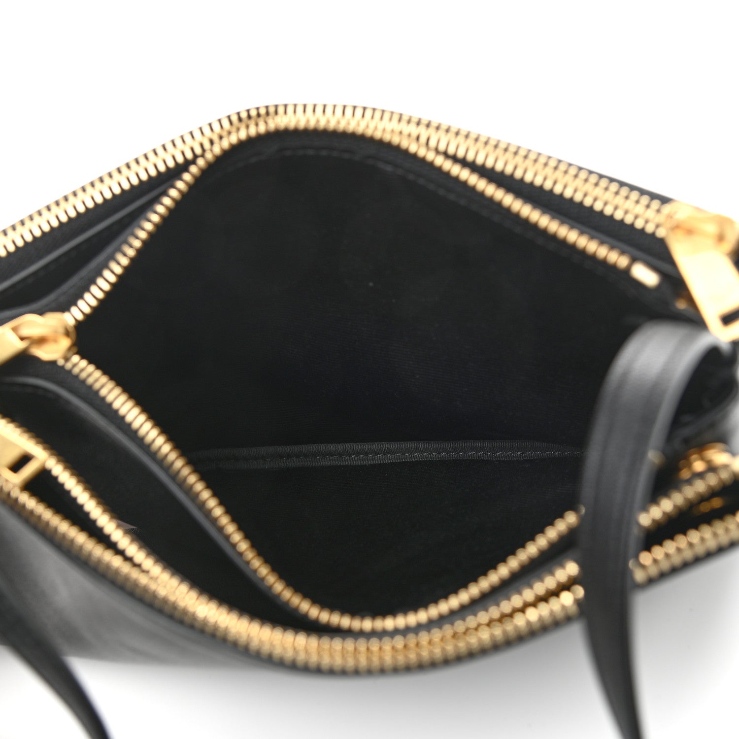 Celine Lambskin Small Trio Crossbody Bag Black 6 of 10