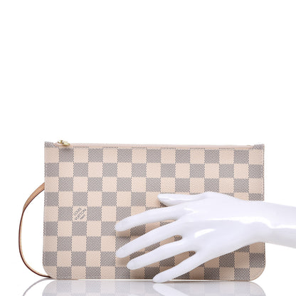 Louis Vuitton Damier Azur Neverfull MM GM Pochette 2 of 7