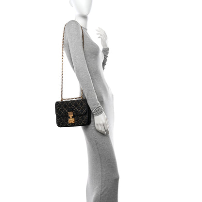 Christian Dior Lambskin Cannage Studded Large Dioraddict Flap Bag Black 2 of 11
