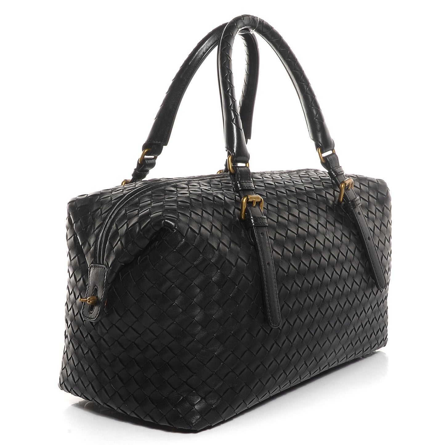 Nappa Intrecciato Montaigne Bag Black