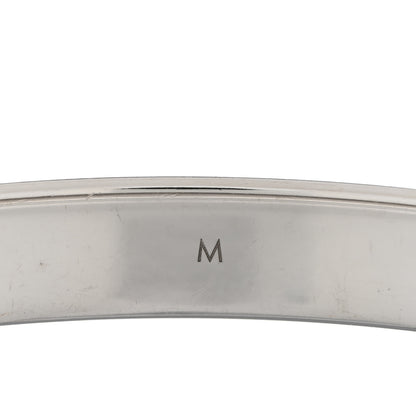 Louis Vuitton Brass Palladium Plated Nanogram Cuff M Silver 5 of 6