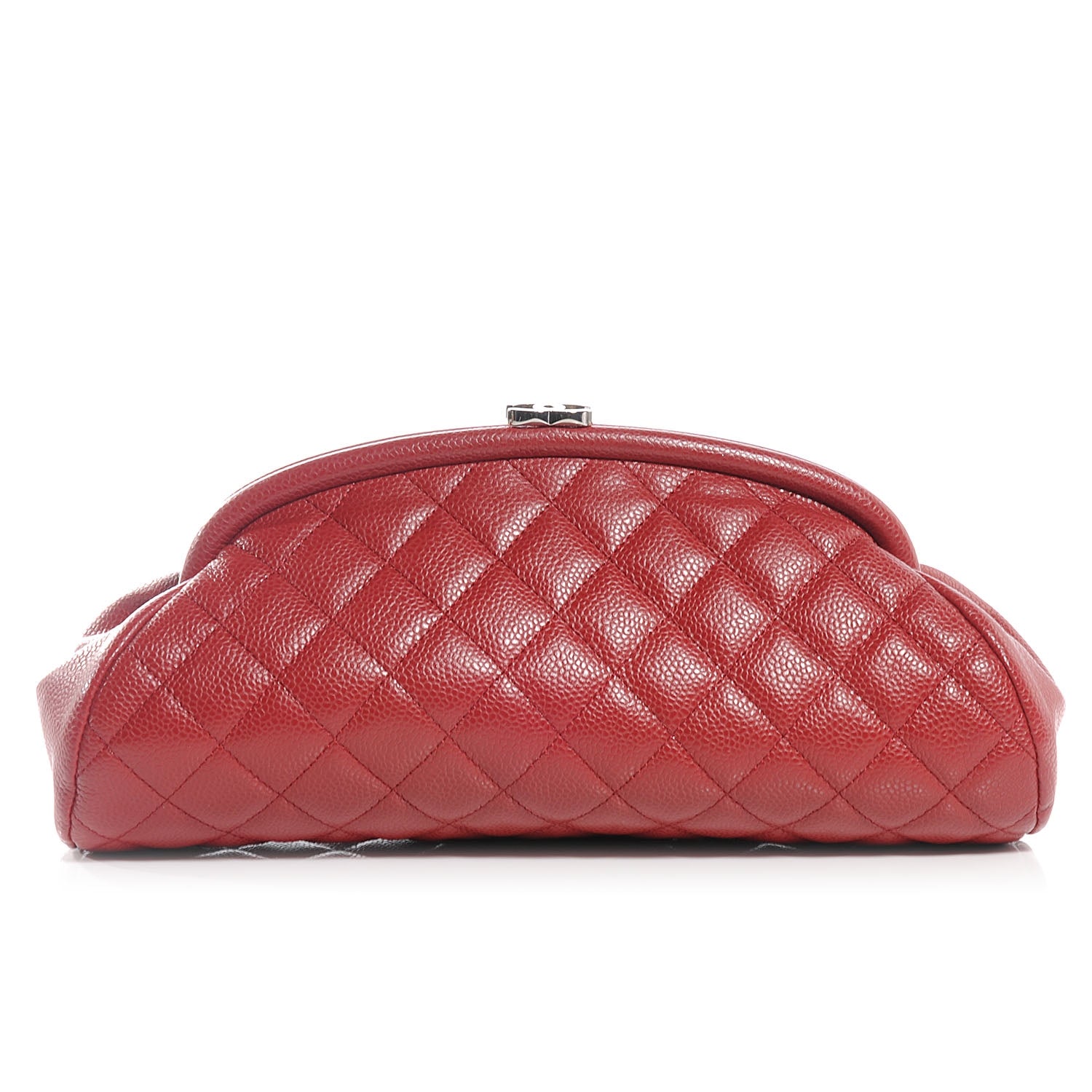 Chanel Caviar Quilted Timeless Clutch Red 1 of 8
